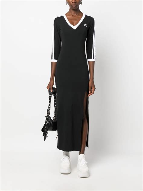 adidas maxi dress 3 stripe